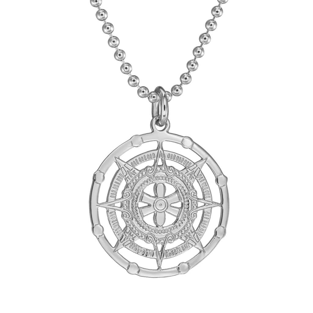 Kette Vada Kompass 925 Sterling Silber