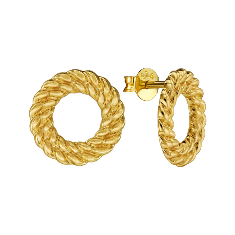 Ohrringe "Kajaja" aus 925er Sterling Silber, goldplattiert