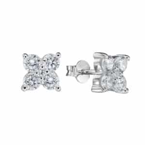 Ohrringe "Lore" mit weißem Zirkonia aus 925 Sterling Silber