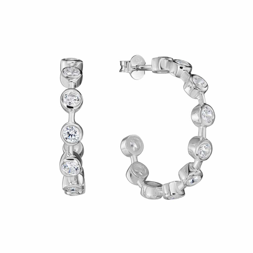 Ohrringe "Nalleli" aus 925 Sterling Silber mit Zirkonia