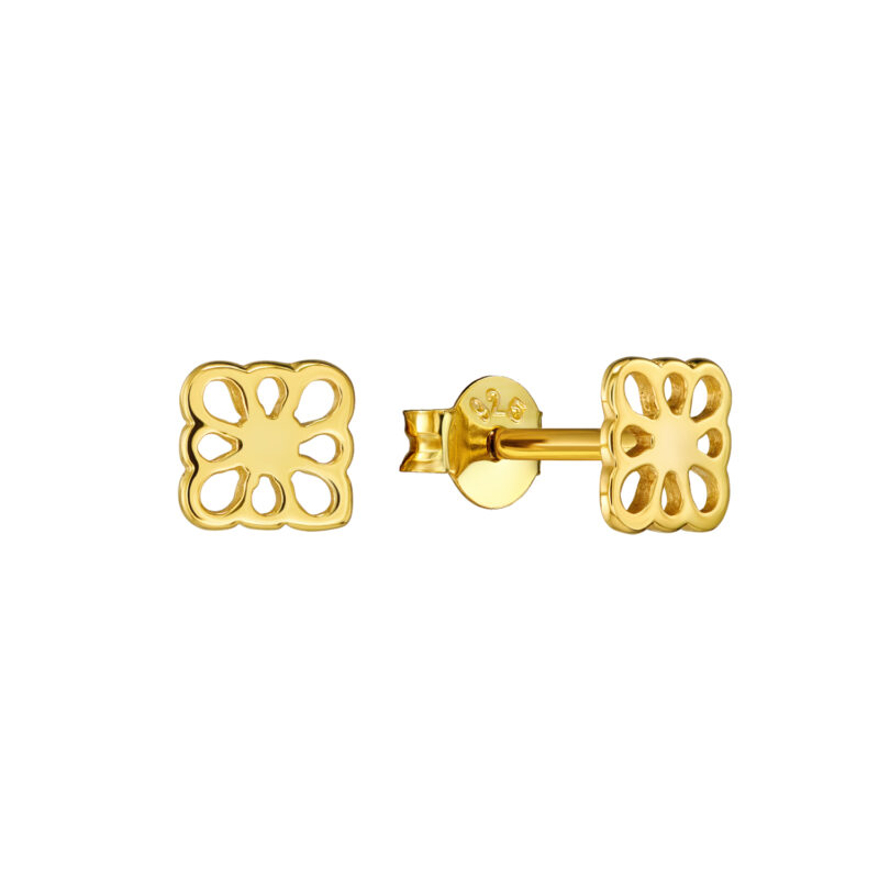 Ohrringe „Soley“ aus 925 Sterling Silber, goldplattiert