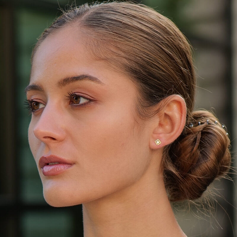 Alternative view of Ohrringe „Soley“ aus 925 Sterling Silber, goldplattiert