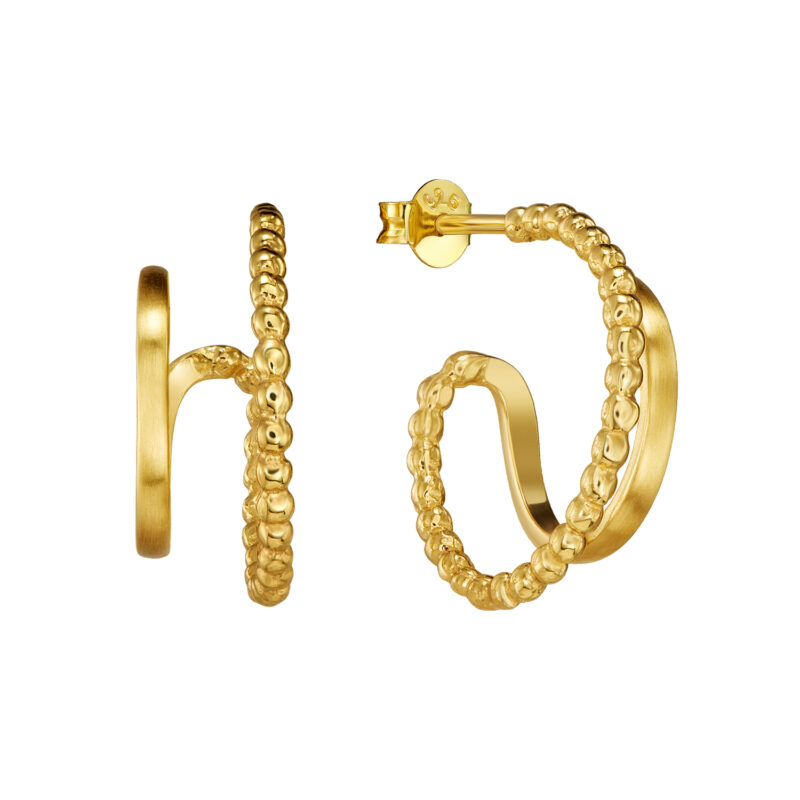 Ohrringe "Susanna" aus 925 Sterling Silber, goldplattiert