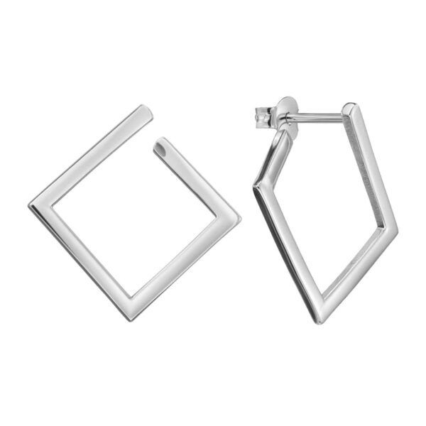 Ohrringe Quadrat Ofelia 925 Sterling Silber