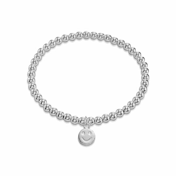 Kugelarmband „Smiley“ aus 925 Sterling Silber
