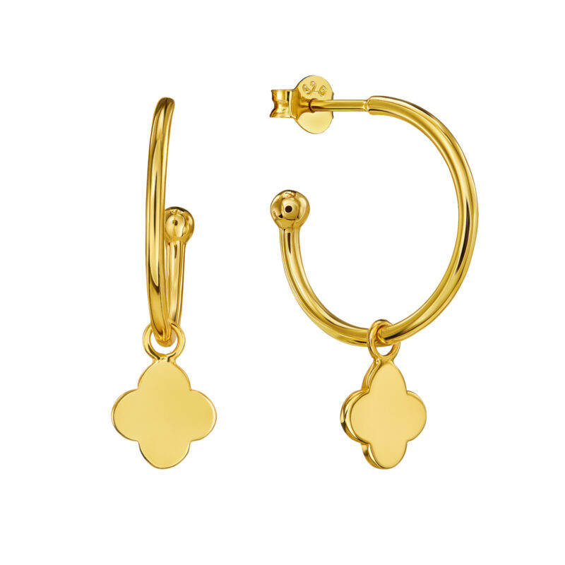 Mini-Creolen „Adonia“ aus 925er Sterling Silber goldplattiert