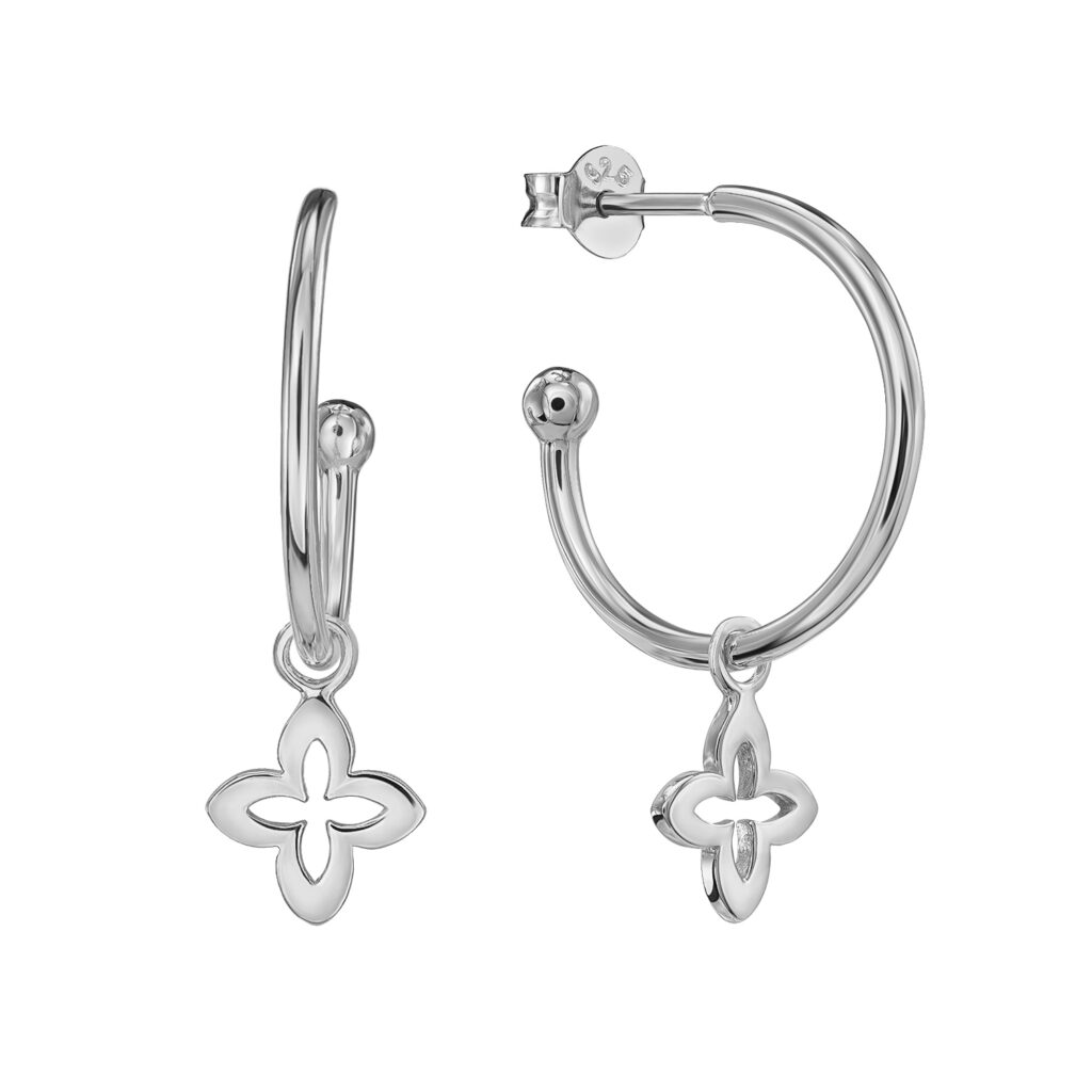 925 Sterling Silber Chandelier Kreise Creolen Ohrringe L153