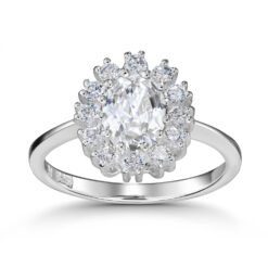 Ring Princess White 925 Sterling Silber mit Zirkonia