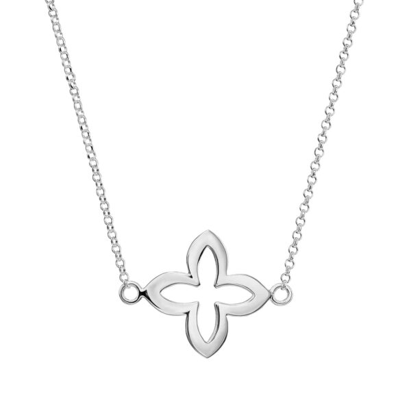 Kette "Coslada" mit einer Blüte aus 925 Sterling Silber