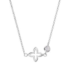 Alternative view of Kette Kleeblatt Coslada 925 Sterling Silber Zirkonia