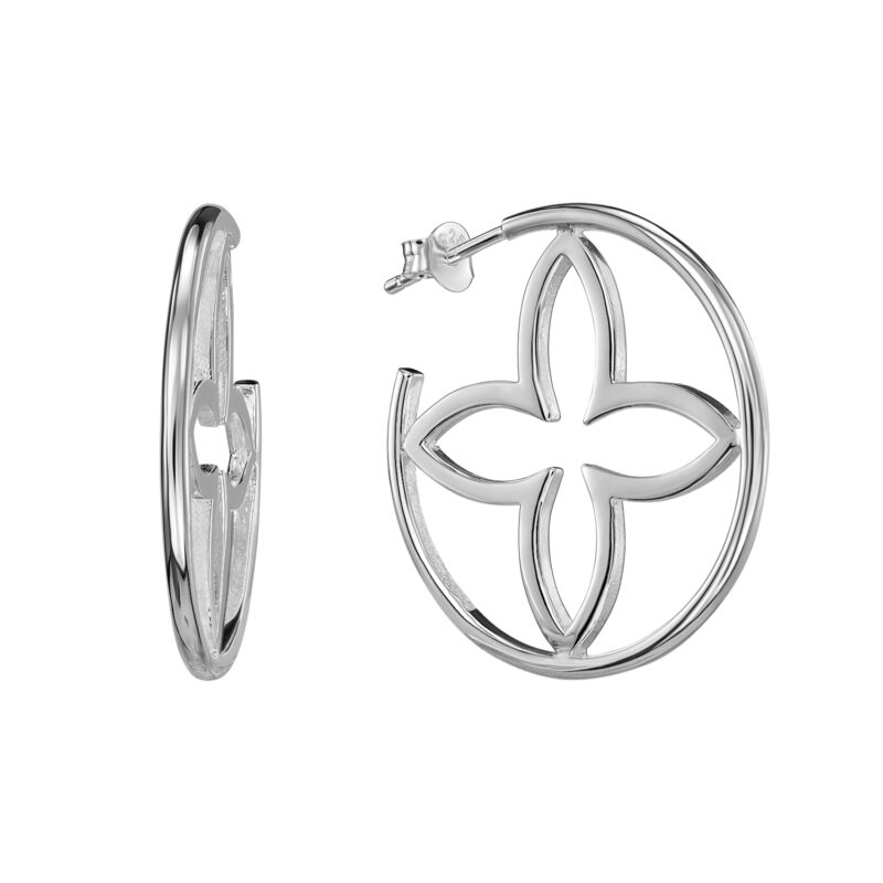 Halbcreolen "Coslada Circulo" aus 925 Sterling Silber