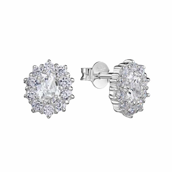 Alternative view of Ohrringe "Princess White" aus 925 Sterling Silber mit Zirkonia