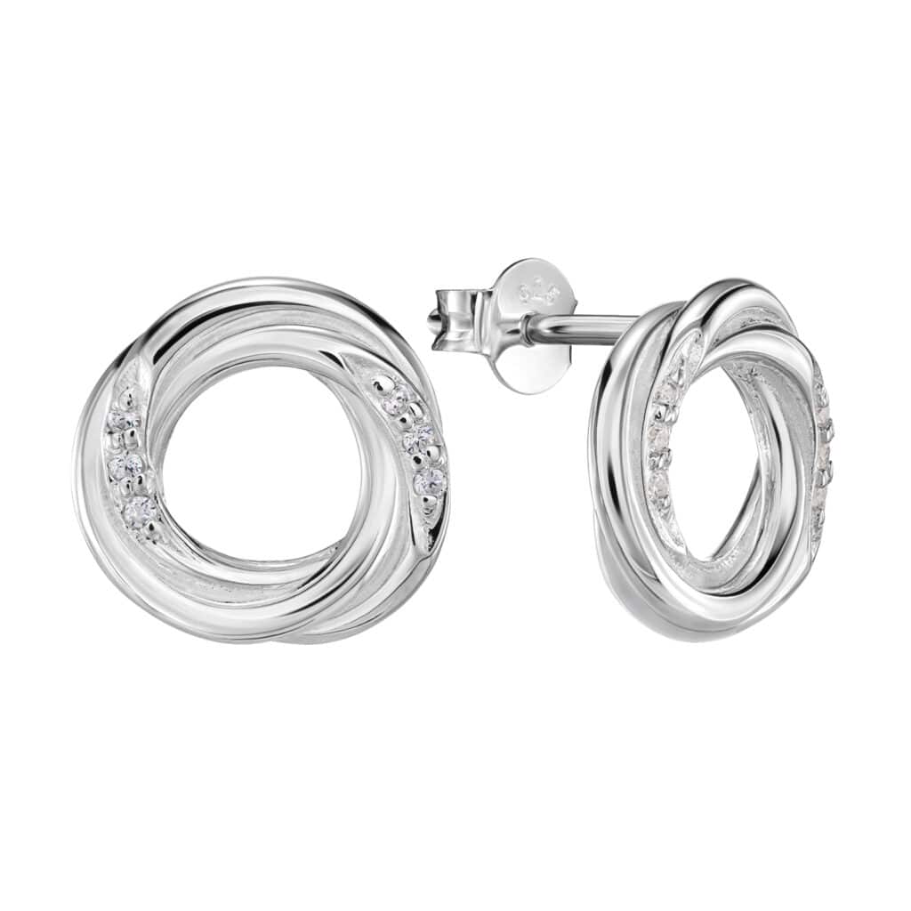 Ohrringe "Dama" aus 925 Sterling Silber mit Zirkonia