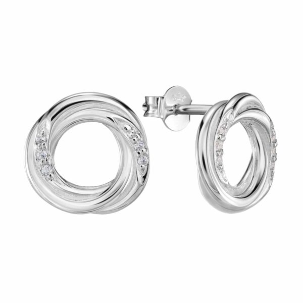 Ohrringe "Dama" aus 925 Sterling Silber mit Zirkonia