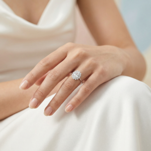 Ring "Princess White" aus 925 Sterling Silber mit Zirkonia