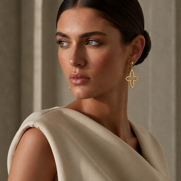 Ohrringe "Coslada Trevi" aus 925 Sterling Silber, goldplattiert