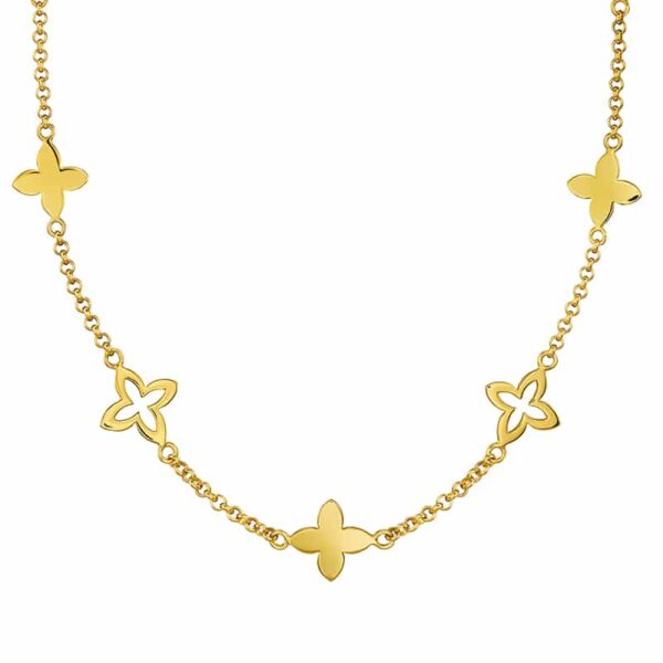 Alternative view of Kette "Florez" aus 925 Sterling Silber, goldplattiert