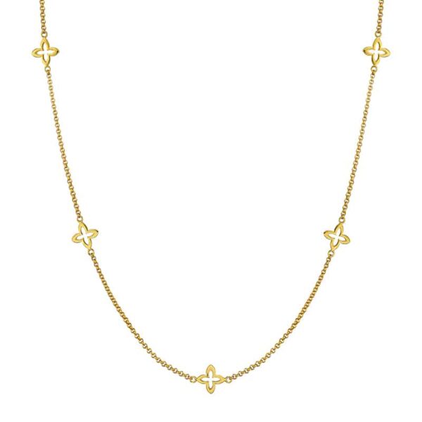 Alternative view of Kette "Coslada" (lang) aus 925 Sterling Silber, goldplattiert
