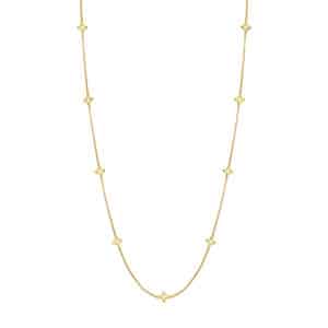 Kette "Coslada" (lang) aus 925 Sterling Silber, goldplattiert