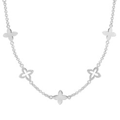 Alternative view of Kette Kleeblatt Florez 925 Sterling Silber