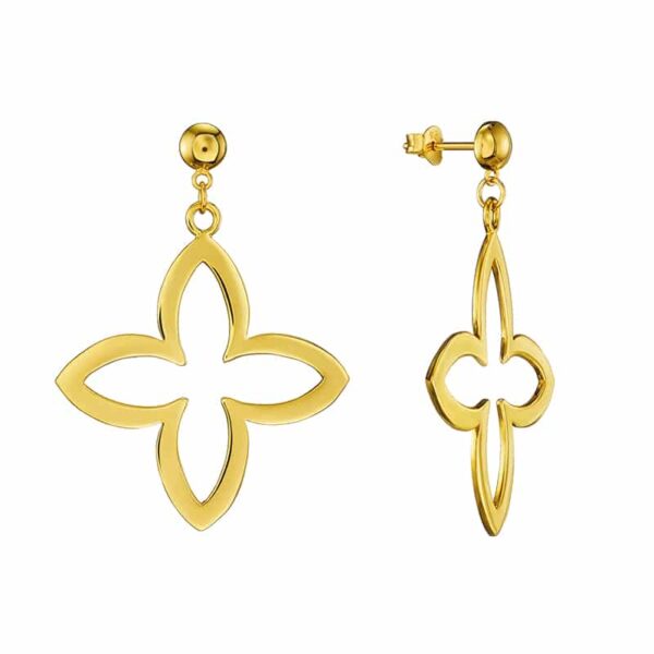 Ohrringe Coslada Trevi Blüte 925 Sterling Silber goldplattiert