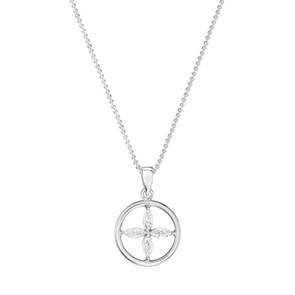 Kette „Eleni“ Kreis aus 925er Sterling Silber & Zirkonia