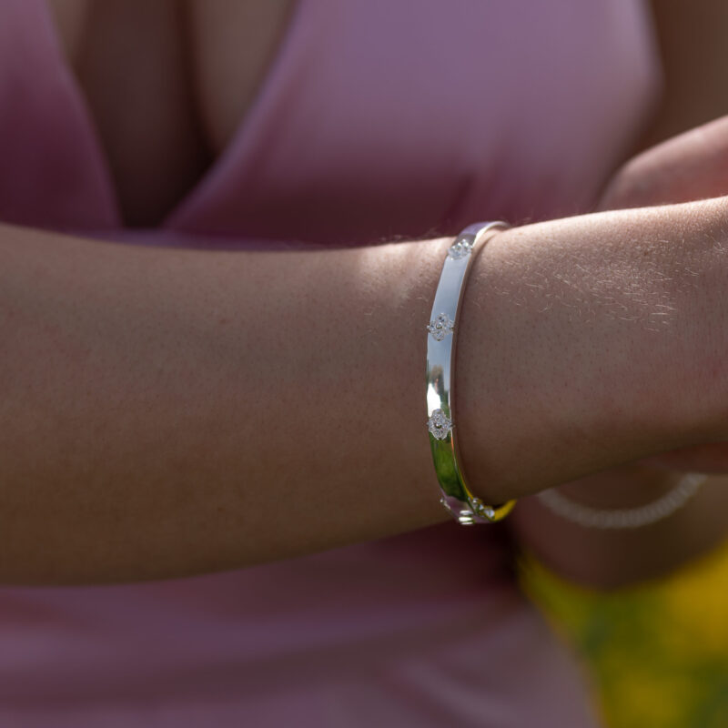 Alternative view of Armband Armreif Maca 925 Sterling Silber Zirkonia