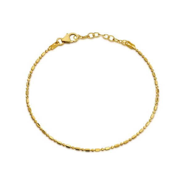 Basicarmband "Abella" aus 925 Sterling Silber, goldplattiert
