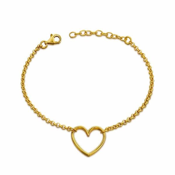 Armband "Gracja" aus 925 Sterling Silber, goldplattiert