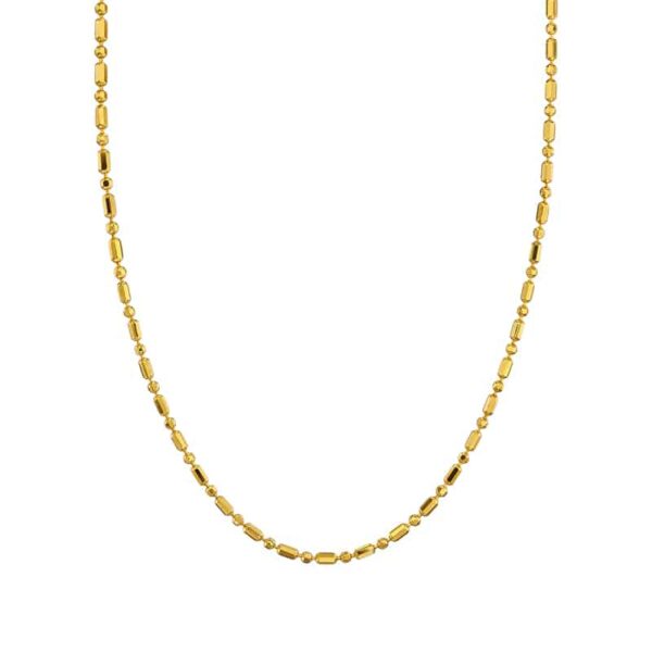 Basickette „Abella“ aus 925er Sterling Silber, goldplattiert