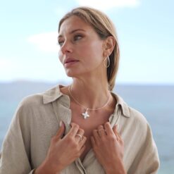 Alternative view of Reifenkette Coslada Perlmutt 925 Sterling Silber