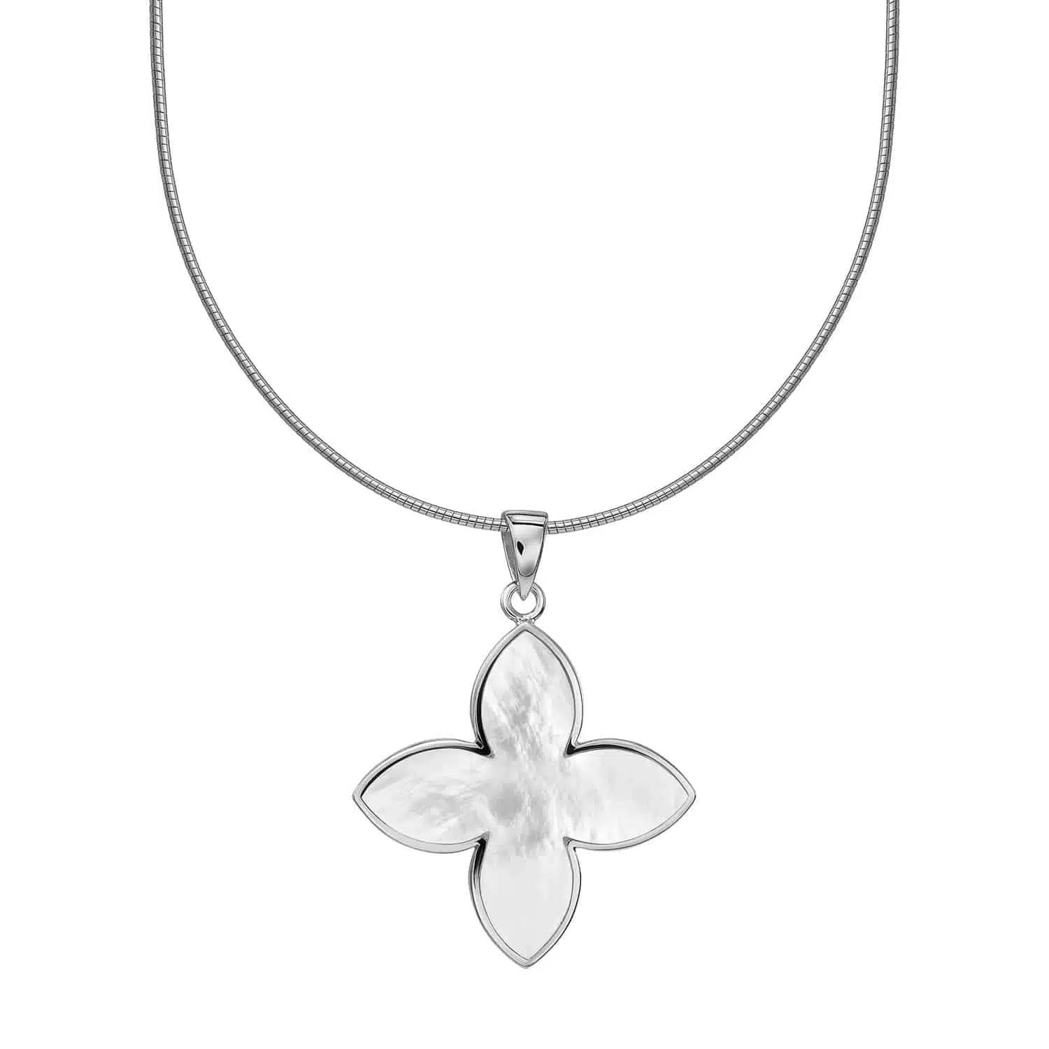 Reifenkette „Coslada“ mit Perlmutt aus 925er Sterling Silber