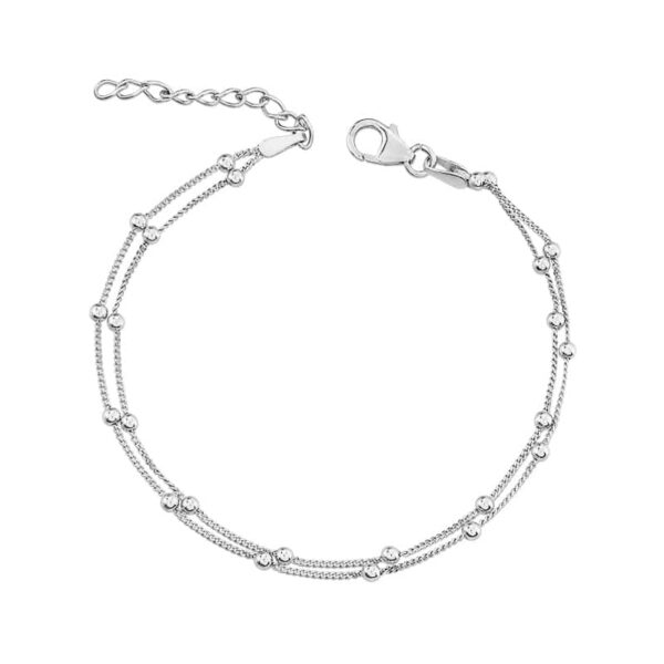 Doppelreihiges Armband Mondello 925 Sterling Silber