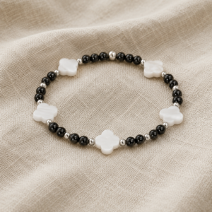 Armband „Ernestina“ aus 925 Sterling Silber mit Perlmutt