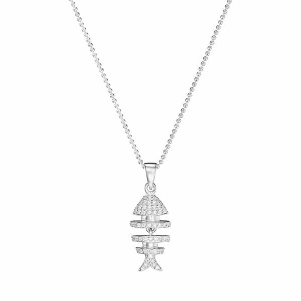 Alternative view of Kette "Finyo" aus 925 Sterling Silber mit Zirkonia