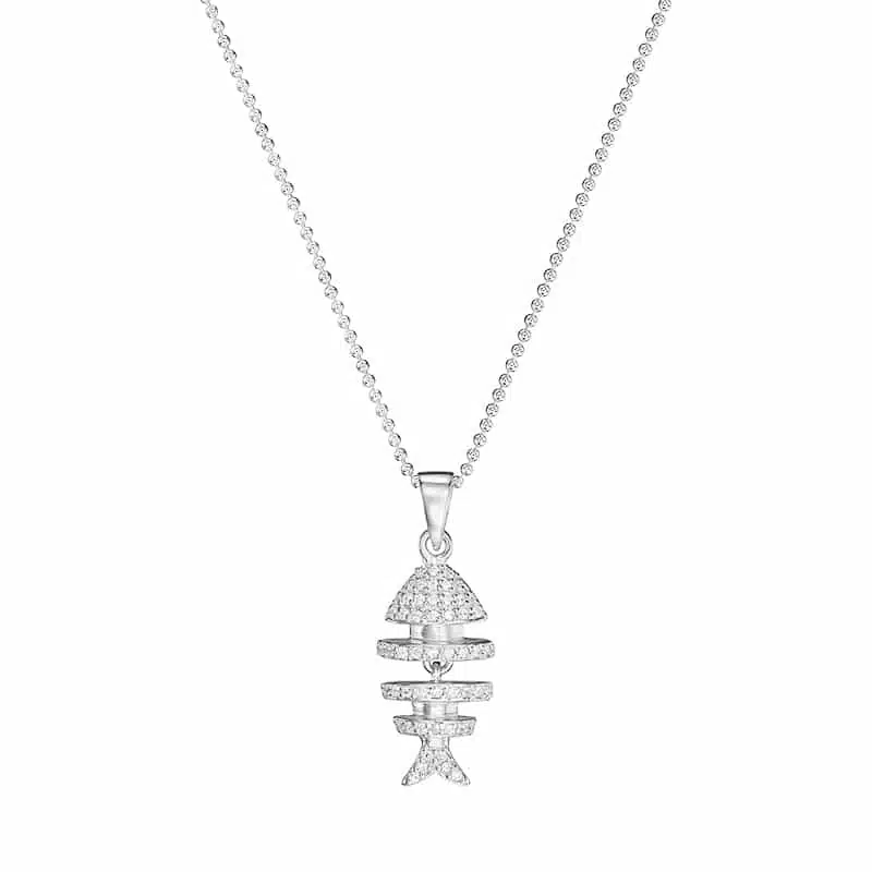 Alternative view of Kette "Finyo" aus 925 Sterling Silber mit Zirkonia