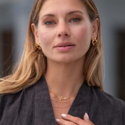 Alternative view of Doppelreihige Kette Mondello 925 Sterling Silber goldplattiert