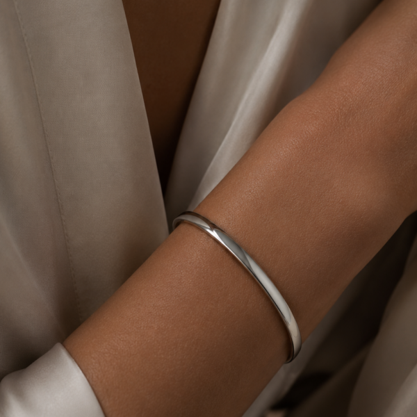 Alternative view of Armreif Malin schmal 925 Sterling Silber