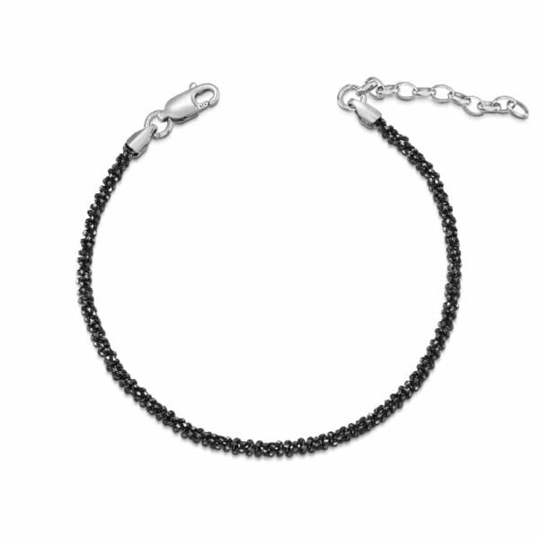Basicarmband „Twisted“ aus rhodiniertem 925er Sterling Silber