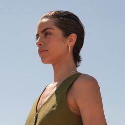 Alternative view of Ohrringe Creolen Lime 925 Sterling Silber