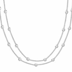 Alternative view of Doppelreihige Kette Mondello 925 Sterling Silber