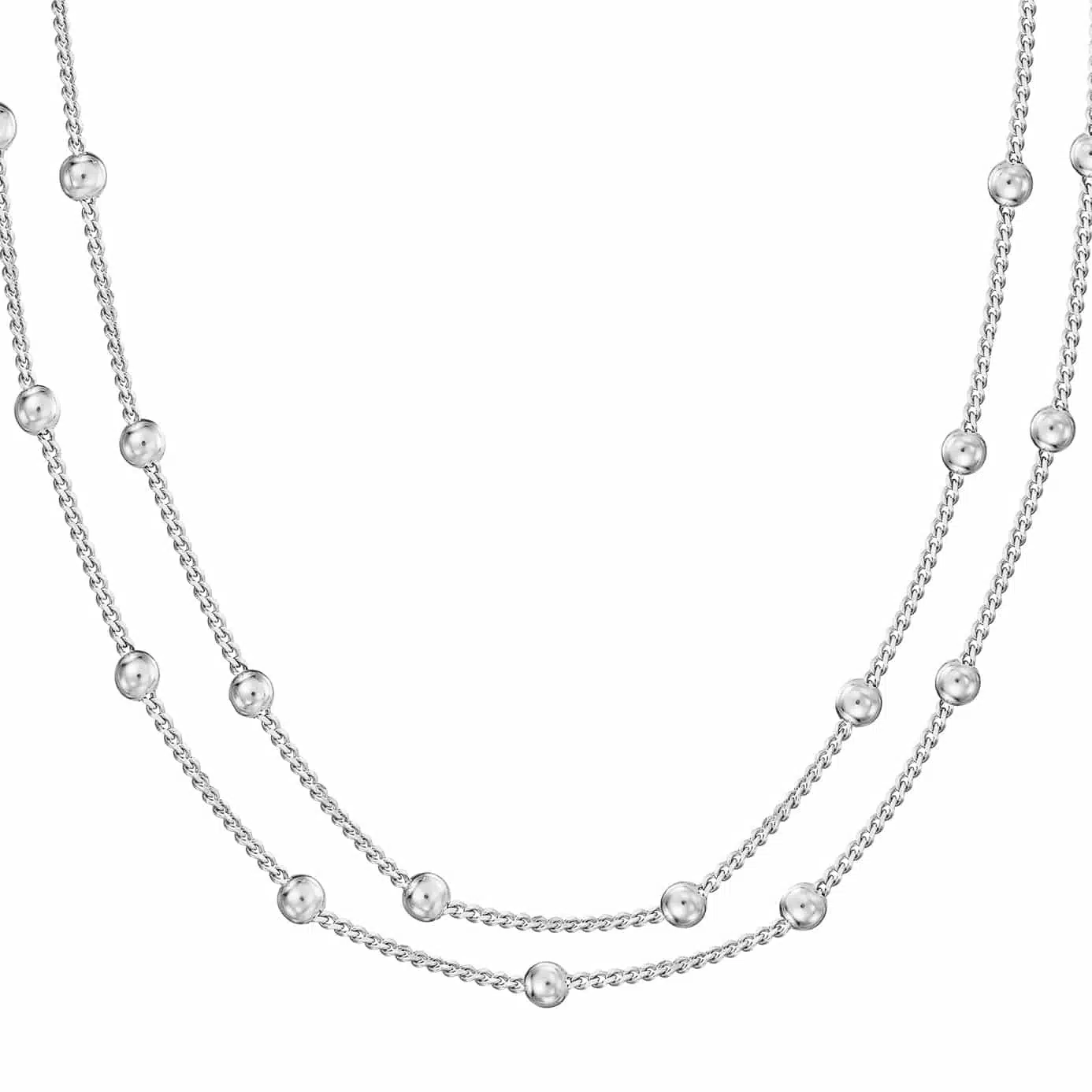Alternative view of Doppelreihige Kette Mondello 925 Sterling Silber