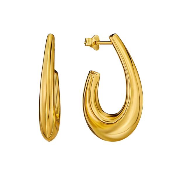 Creolen Ulysse 925 Sterling Silber goldplattiert