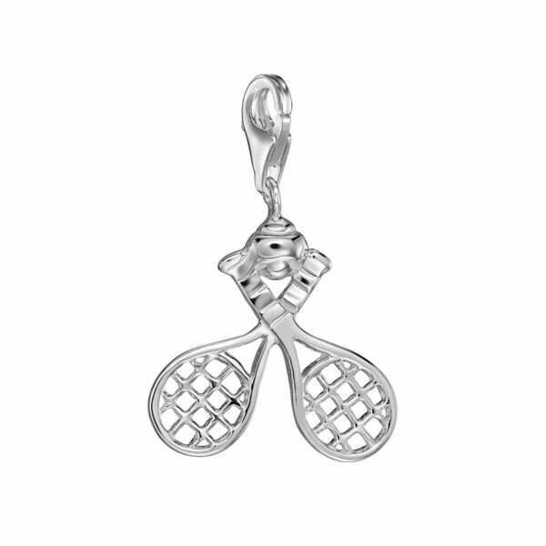 Charm „Doppel-Tennisschläger“ aus 925 Sterling Silber