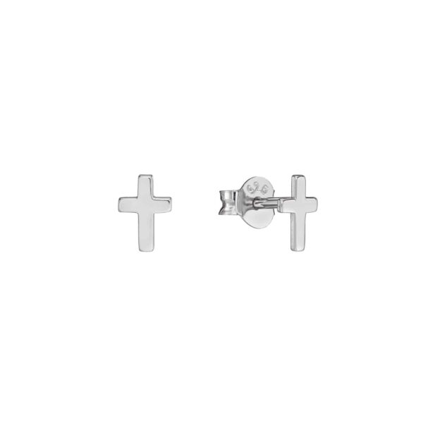 Ohrringe Mini Kreuz 925 Sterling Silber