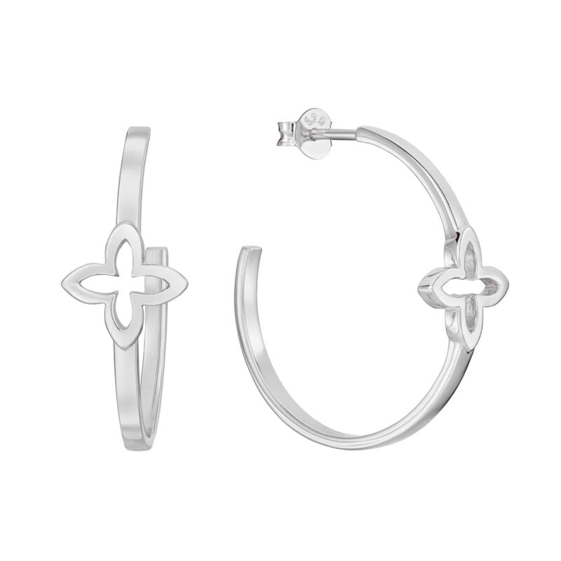 Halbcreolen "Coslada Trevi" aus 925 Sterling Silber