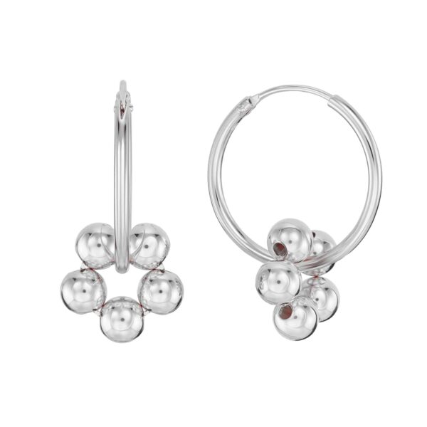 Creolen „Mini Fleur Layla“ aus 925er Sterling Silber