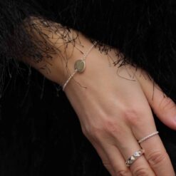 Alternative view of Armband Plättchen Gravur 925 Sterling Silber