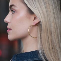 Alternative view of Ohrringe Creolen Marea 925 Sterling Silber goldplattiert