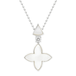 Kette Coslada Geo Perlmutt Zirkonia 925 Sterling Silber